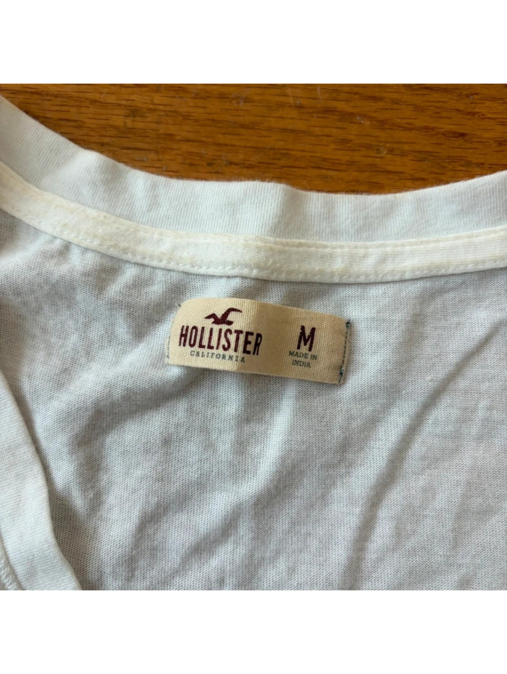 Vintage y2k hollister white and neon green baby tee - Picture 3 of 5